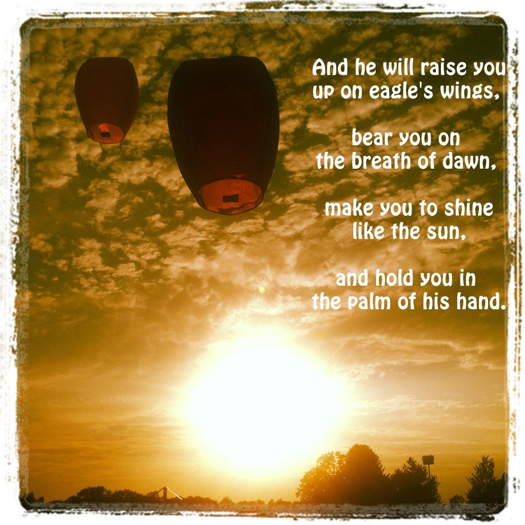 We sent lanterns up to the girls on Sunday in memory of Ellie's Birthday. 